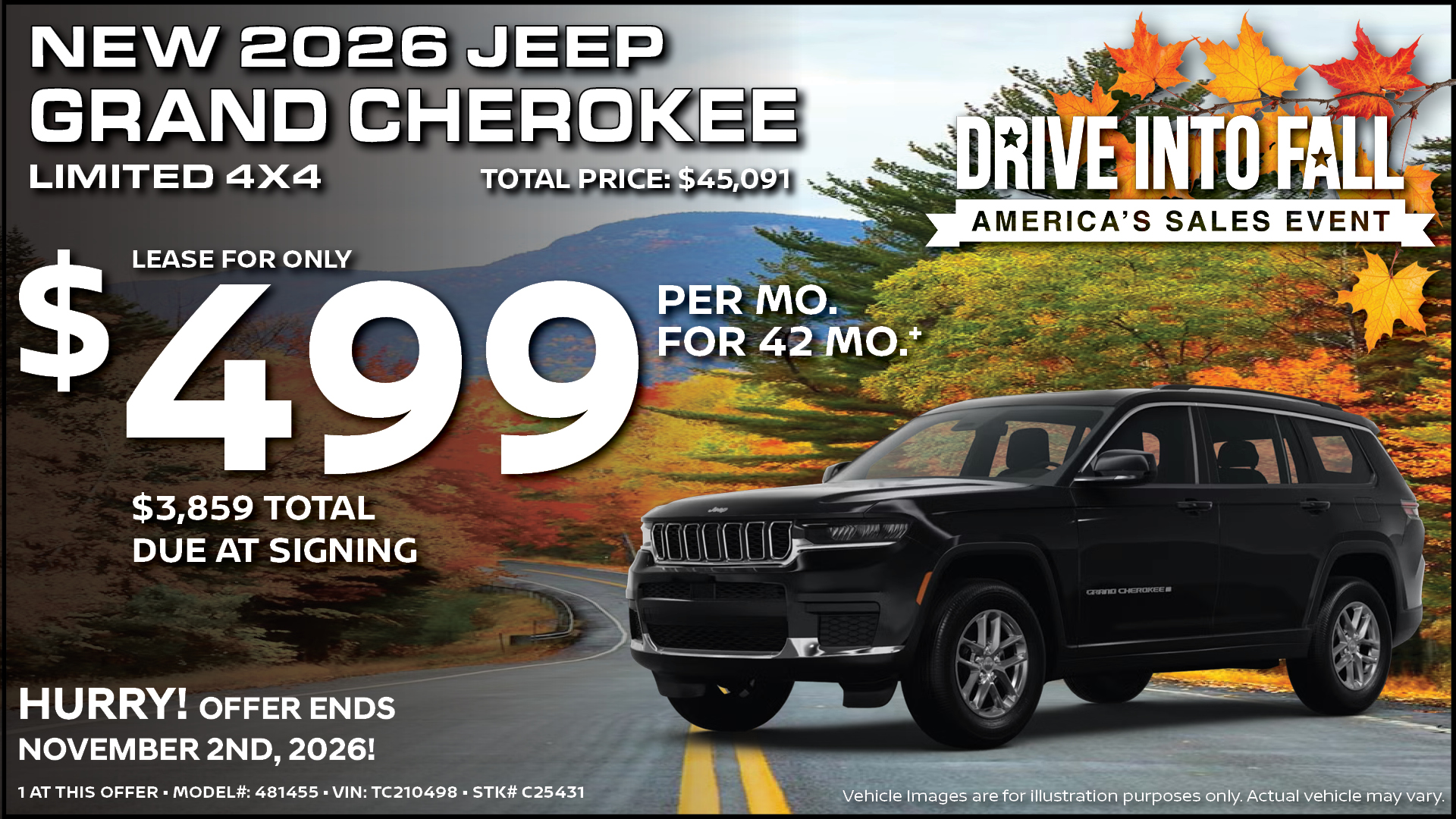 New 2026 Jeep Grand Cherokee Limited 4X4