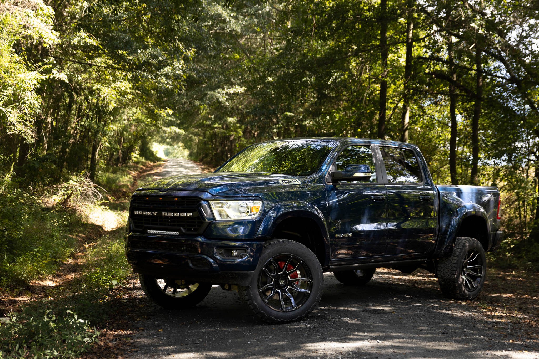 Rocky Ridge RAM truck in woods