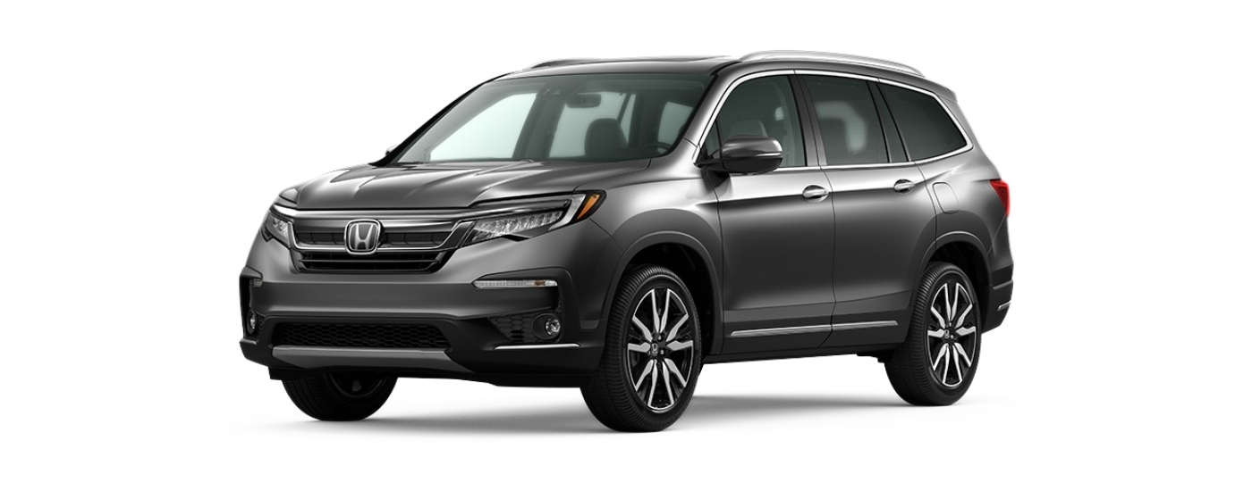 Grey 2022 Honda Pilot Elite angled left