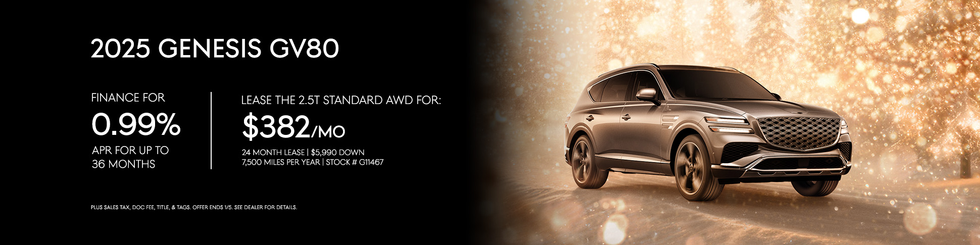 2025 Genesis GV80 Finance & Lease Offers