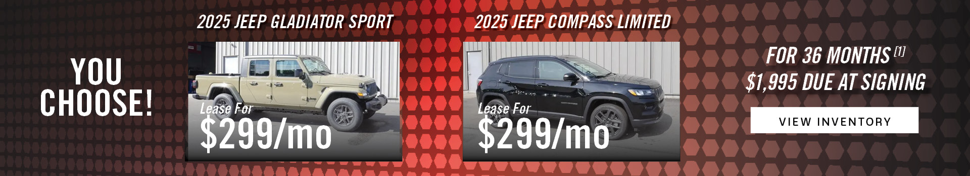2025 Jeep Gladiator Sport 2025 Jeep Compass Limited