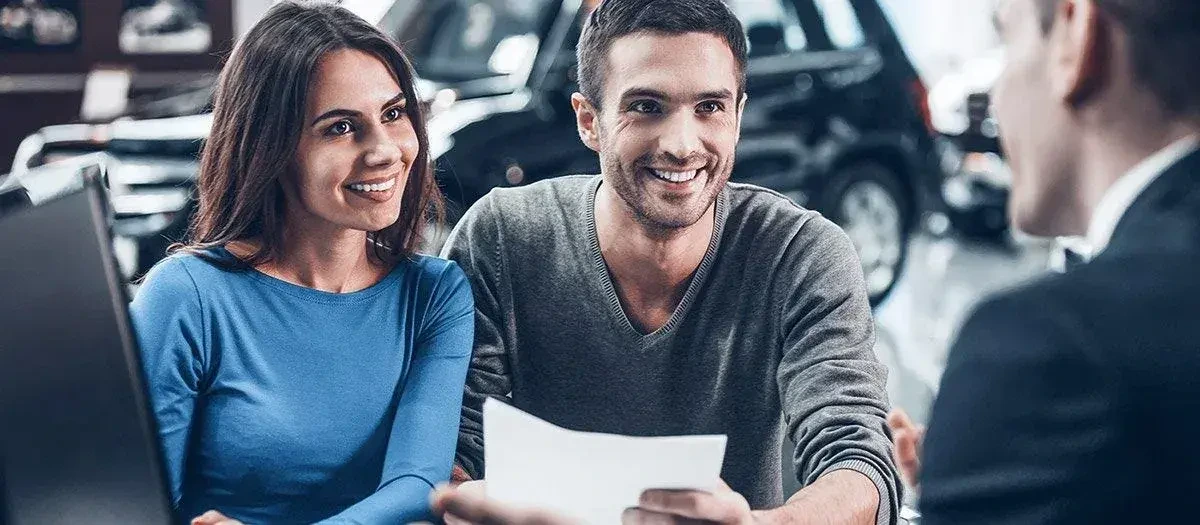 Couple applying to finance a new Lexus