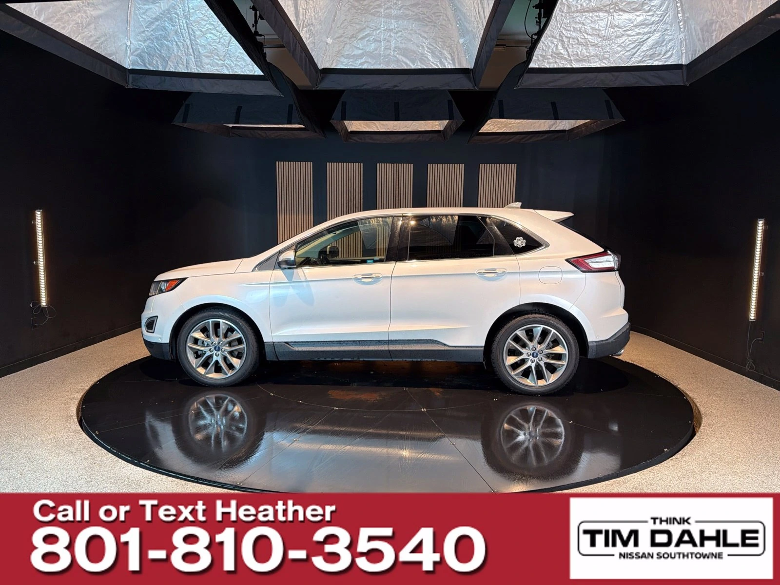 Used 2015 Ford Edge Titanium with VIN 2FMPK4K86FBB06183 for sale in South Jordan, UT