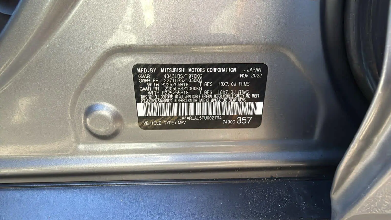 2023 Mitsubishi Outlander Sport ES photo 10