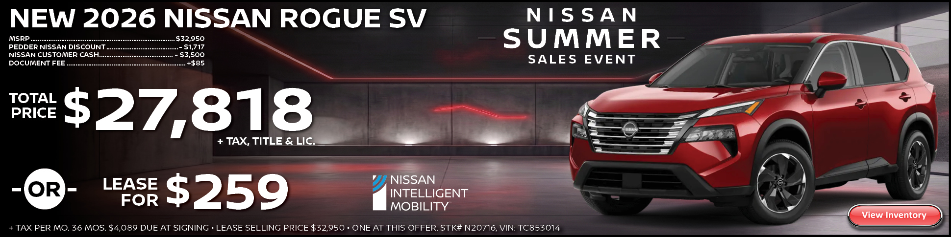 2026 Nissan Rogue SV