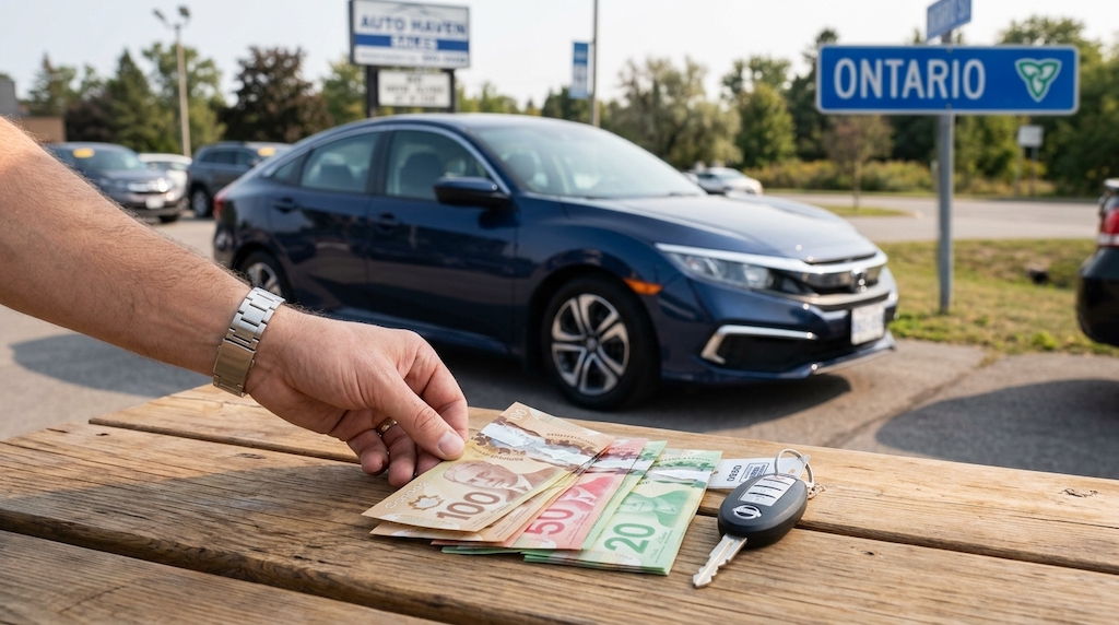 Down payment on a used car in Ontario