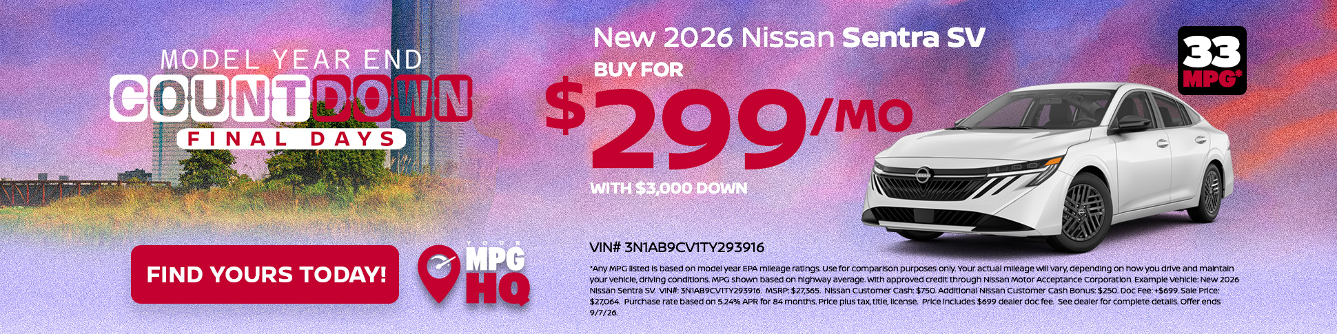 New 2026 Nissan Sentra
